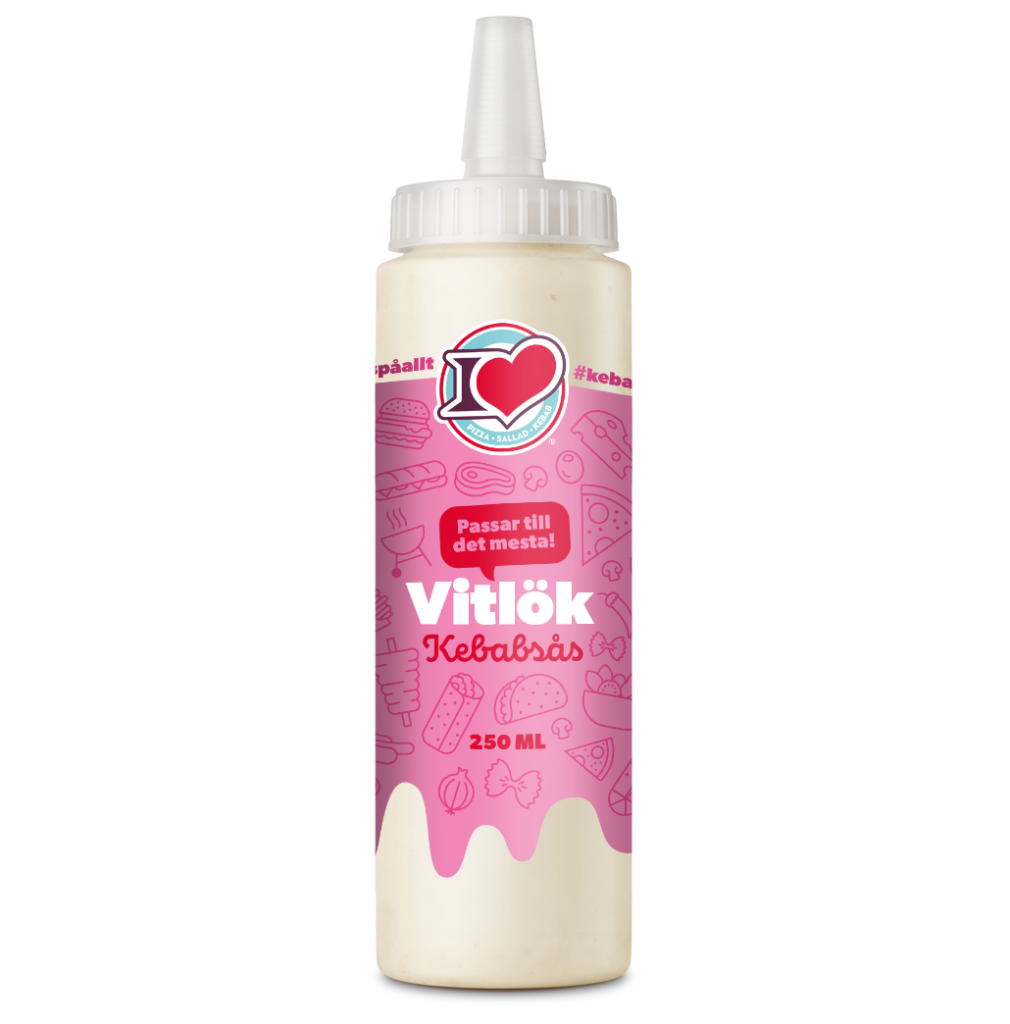 Vitlök kebabsås på flaska